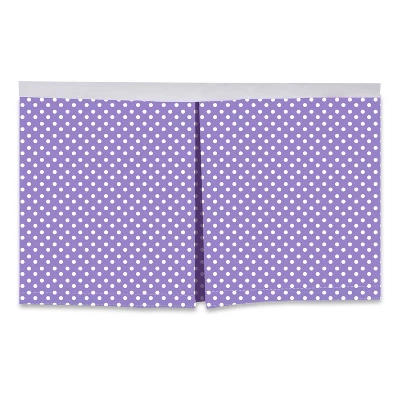 Bacati - Pin Dots Crib/Toddler Bed Skirt - Lilac 2 Bacati - Pin Dots Crib/Toddler Bed Skirt - Lilac - Image 2
