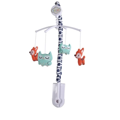 Bacati - Emma Coral Mint Navy 10 Pc Crib Bedding Set With 2 Crib Fitted Sheets 8 Bacati - Emma Coral Mint Navy 10 Pc Crib Bedding Set With 2 Crib Fitted Sheets - Image 8