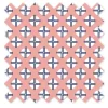 Bacati - Olivia Dots/Cross Coral/Navy Crib/Toddler Bed Skirt
