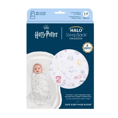 HALO Innovations SleepSack 100% Cotton Swaddle Wrap Harry Potter 2 HALO Innovations SleepSack 100% Cotton Swaddle Wrap Harry Potter - Image 2