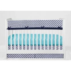 Bacati - Aztec Print Liam Aqua Orange Navy 10 Pc Crib Bedding Set With Long Rail Guard Cover 16 Bacati - Aztec Print Liam Aqua Orange Navy 10 Pc Crib Bedding Set With Long Rail Guard Cover -Nursery Nest Deals Store GUEST 09db98cb 1aa6 4820 a870 a7903495235d