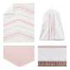 Sweet Jojo Designs Girl Baby Crib Bedding Set - Boho Fringe White And Pink Collection 4pc
