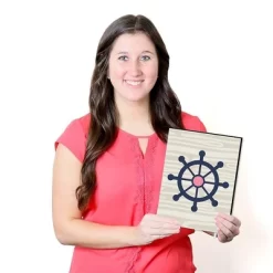 Big Dot Of Happiness Ahoy - Nautical Girl - Pink Nursery Wall Art And Kids Room Decorations - Gift Ideas - 7.5 X 10 Inches - Set Of 3 Prints -Nursery Nest Deals Store GUEST 0e14a552 adfb 409b aafe 148d12e71f19