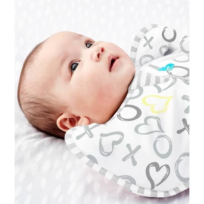 Love To Dream Swaddle UP Silky-Lux Swaddle Wrap - Kisses 4 Love To Dream Swaddle UP Silky-Lux Swaddle Wrap - Kisses - Image 4