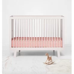 Bacati - Ikat Coral Stripes Muslin 100 Percent Cotton Universal Baby US Standard Crib Or Toddler Bed Fitted Sheet 6 Bacati - Ikat Coral Stripes Muslin 100 Percent Cotton Universal Baby US Standard Crib Or Toddler Bed Fitted Sheet -Nursery Nest Deals Store GUEST 1543a45c f791 4754 9b91 fbd8383aa1e1