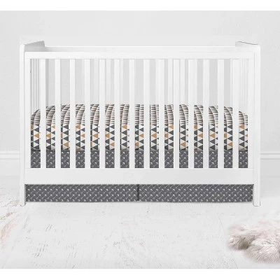 Bacati - Woodlands Forest Animals Beige/Grey 10 Pc Crib Bedding Set With 2 Crib Fitted Sheets 9 Bacati - Woodlands Forest Animals Beige/Grey 10 Pc Crib Bedding Set With 2 Crib Fitted Sheets - Image 9