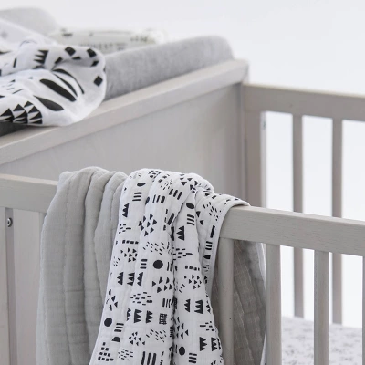 Honest Baby Organic Cotton Changing Pad Cover - Light Heather Gray 4 Honest Baby Organic Cotton Changing Pad Cover - Light Heather Gray - Image 4