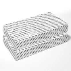 Bacati - Dots Stripes Black/White 10 Pc Crib Bedding Set With 2 Crib Fitted Sheets -Nursery Nest Deals Store GUEST 181de2b2 2a5f 4f7b 92fa 684303542a03