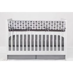 Bacati - Elephants White/Gray 10 Pc Crib Bedding Set With Long Rail Guard Cover 18 Bacati - Elephants White/Gray 10 Pc Crib Bedding Set With Long Rail Guard Cover -Nursery Nest Deals Store GUEST 19c0362a 7961 4a96 99b7 3164a20166f8