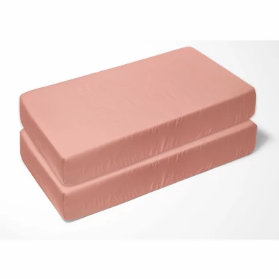 Bacati - Emma Coral Mint Navy 10 Pc Crib Bedding Set With 2 Crib Fitted Sheets 4 Bacati - Emma Coral Mint Navy 10 Pc Crib Bedding Set With 2 Crib Fitted Sheets - Image 4