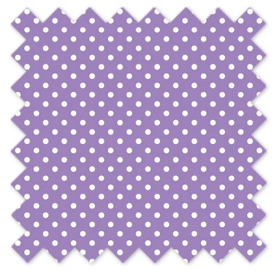 Bacati - Pin Dots Crib/Toddler Bed Skirt - Lilac 1 Bacati - Pin Dots Crib/Toddler Bed Skirt - Lilac