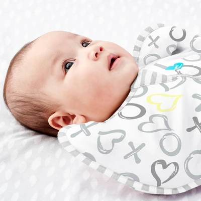 Love To Dream Swaddle UP Silky-Lux Swaddle Wrap - Kisses 2 Love To Dream Swaddle UP Silky-Lux Swaddle Wrap - Kisses - Image 2