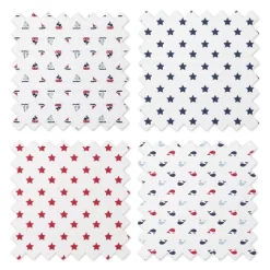 Bacati - Little Sailor Blue/Navy/Red Boys Muslin Swaddling Blankets Set Of 4 -Nursery Nest Deals Store GUEST 1cd3f7bc c49a 4ca0 b59a 49a23b30d391