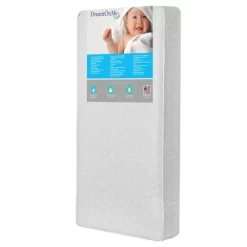 Dream On Me Slumberland 260 Coil 6” Crib And Toddler Mattress, Green Guard Gold Certified