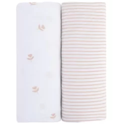 Ely's & Co. Baby Fitted Sheet 100% Combed Jersey Cotton Mauve Tulip + Stripes 14 Ely's & Co. Baby Fitted Sheet 100% Combed Jersey Cotton Mauve Tulip + Stripes -Nursery Nest Deals Store GUEST 1d98d469 0ede 408f b10a b51f695257be