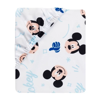 Lambs & Ivy Forever Mickey Mouse Fitted Crib Sheet 2 Lambs & Ivy Forever Mickey Mouse Fitted Crib Sheet - Image 2