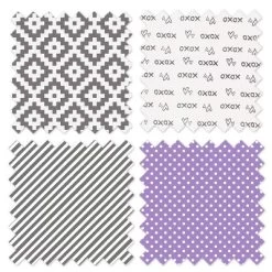 Bacati - Love Aztec Design/Print Gray Lilac 3 Pc Crib Bedding Set -Nursery Nest Deals Store GUEST 21581714 0822 4b3a ac17 05a82608cb8b