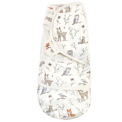 Hudson Baby Infant Girl Cotton Swaddle Wrap, Enchanted Forest, 0-3 Months 3 Hudson Baby Infant Girl Cotton Swaddle Wrap, Enchanted Forest, 0-3 Months - Image 3