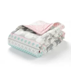 Lush Décor Plush Oversized Reversible Baby Blanket -Nursery Nest Deals Store GUEST 222a257f bdea 4083 ab02 8eb3d77e26ee