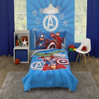 4pc Toddler Marvel Team Avengers Bedding Set 6 4pc Toddler Marvel Team Avengers Bedding Set - Image 6