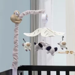 Lambs & Ivy Jungle Party Gray Animals Musical Baby Crib Mobile Soother Toy -Nursery Nest Deals Store GUEST 22e2bf5e bf1e 4ba5 8090 0516ece56695
