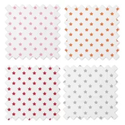 Bacati - Stars Girls Swaddling Muslin Blankets Of 4 (Pink, Orange,Red,Gray) 7 Bacati - Stars Girls Swaddling Muslin Blankets Of 4 (Pink, Orange,Red,Gray) -Nursery Nest Deals Store GUEST 23d918cd dba5 4f3d a21e c19bc139c570