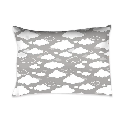 Bacati - Clouds In The City White Gray 3 Pc Toddler Bedding Sheet Set 2 Bacati - Clouds In The City White Gray 3 Pc Toddler Bedding Sheet Set - Image 2