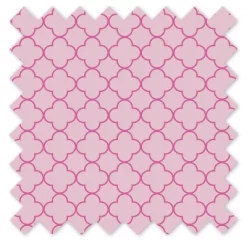 Bacati - Quatrefoil Pink Printed Crib Or Toddler Bed Skirt -Nursery Nest Deals Store GUEST 25551895 fe3e 4bd7 a230 a804874664c8