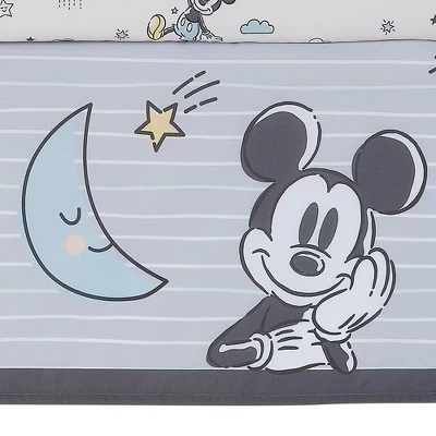 Lambs & Ivy Disney Baby Moonlight Mickey Mouse 3-Piece Nursery Crib Bedding Set 5 Lambs & Ivy Disney Baby Moonlight Mickey Mouse 3-Piece Nursery Crib Bedding Set - Image 5