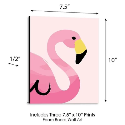 Big Dot Of Happiness Pink Flamingo - Tropical Summer Nursery Wall Art, Kids Room Decor & Home Decor - Gift Ideas - 7.5 X 10 Inches - Set Of 3 Prints 3 Big Dot Of Happiness Pink Flamingo - Tropical Summer Nursery Wall Art, Kids Room Decor & Home Decor - Gift Ideas - 7.5 X 10 Inches - Set Of 3 Prints - Image 3