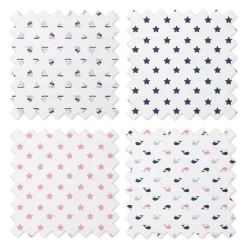 Bacati - Little Sailor Blue/Navy/Pink Girls Muslin Swaddling Blankets Set Of 4 7 Bacati - Little Sailor Blue/Navy/Pink Girls Muslin Swaddling Blankets Set Of 4 -Nursery Nest Deals Store GUEST 2b693815 db54 41ce a089 7252f3e2cba4