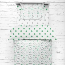 Bacati - Soccerball Green/Gray Muslin 4 Pc Toddler Bedding Set -Nursery Nest Deals Store GUEST 2cf48fed fbef 4888 b788 448e7298a3cc