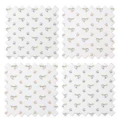 Bacati - Happy Monkeys Green/Gray/Beige Unisex Muslin Swaddling Blankets Set Of 4 7 Bacati - Happy Monkeys Green/Gray/Beige Unisex Muslin Swaddling Blankets Set Of 4 -Nursery Nest Deals Store GUEST 2d2f6c26 c8d9 44b2 8bf3 464d70eb5721