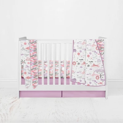 Jungle Safari Girls Lilac/Coral 2 Pack Muslin Swaddling Blanket 6 Jungle Safari Girls Lilac/Coral 2 Pack Muslin Swaddling Blanket - Image 6