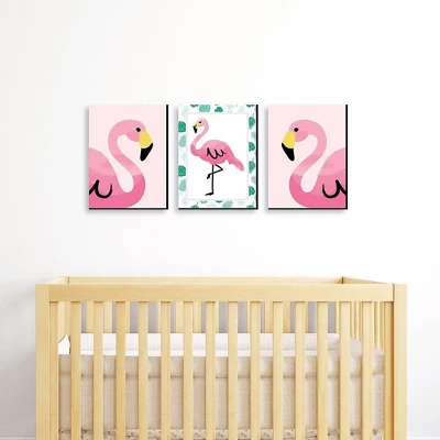 Big Dot Of Happiness Pink Flamingo - Tropical Summer Nursery Wall Art, Kids Room Decor & Home Decor - Gift Ideas - 7.5 X 10 Inches - Set Of 3 Prints 1 Big Dot Of Happiness Pink Flamingo - Tropical Summer Nursery Wall Art, Kids Room Decor & Home Decor - Gift Ideas - 7.5 X 10 Inches - Set Of 3 Prints