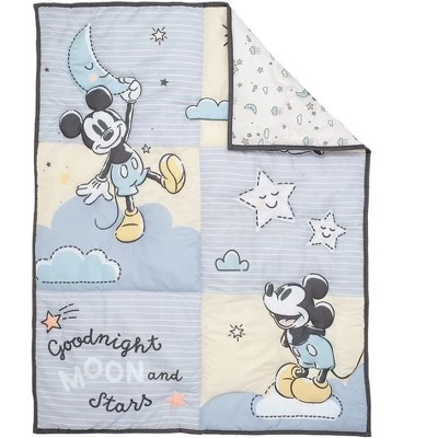 Lambs & Ivy Disney Baby Moonlight Mickey Mouse 3-Piece Nursery Crib Bedding Set 2 Lambs & Ivy Disney Baby Moonlight Mickey Mouse 3-Piece Nursery Crib Bedding Set - Image 2
