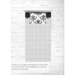 Bacati - Classic Damask Black Gray White 3 Pc Toddler Bed Sheet Set 9 Bacati - Classic Damask Black Gray White 3 Pc Toddler Bed Sheet Set -Nursery Nest Deals Store GUEST 333e9435 f626 4bf6 8ac0 e4a2b338d9bb