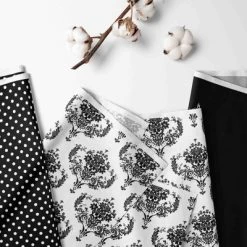 Bacati - Classic Damask Black/Grey/White 6 Pc Crib Bedding Set With Long Rail Guard Cover