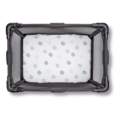 4moms Breeze Playard Sheet - White/Gray Cotton 2pk 2 4moms Breeze Playard Sheet - White/Gray Cotton 2pk - Image 2