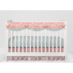 Bacati - Paisley Sophia Coral Aqua 10 Pc Crib Bedding Set With Long Rail Guard Cover -Nursery Nest Deals Store GUEST 3c0e611a 941b 422f b555 cf89405c9b57
