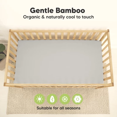 KeaBabies Waterproof Crib Sheets For Boys, Girls, 2pk Baby Fitted Crib Sheet, Waterproof Crib Mattress Protector Sheets 3 KeaBabies Waterproof Crib Sheets For Boys, Girls, 2pk Baby Fitted Crib Sheet, Waterproof Crib Mattress Protector Sheets - Image 3