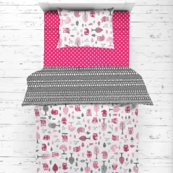 Bacati - Owls In The Woods Pink Fuschia Gray 4 Pc Toddler Bedding Set 11 Bacati - Owls In The Woods Pink Fuschia Gray 4 Pc Toddler Bedding Set -Nursery Nest Deals Store GUEST 3df87926 33fb 4cb1 94d1 fcb2309f9e91