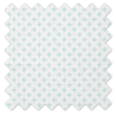 Bacati - Floral Petals Aqua Muslin 100 Percent Cotton Universal Baby US Standard Crib Or Toddler Bed Fitted Sheet 4 Bacati - Floral Petals Aqua Muslin 100 Percent Cotton Universal Baby US Standard Crib Or Toddler Bed Fitted Sheet - Image 4