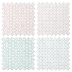 Bacati - Petals/Floral Muslin Swaddling Blankets Set Of 4 Aqua/Coral -Nursery Nest Deals Store GUEST 4195860e 2bfa 4cc9 9d8b ff4a240ffd3a