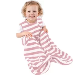 Ecolino Organic Cotton Basic Baby Swaddle Wrap, Blush, 6-18 Months