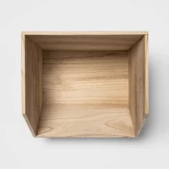 Stackable Wood Kids' Storage Bin Light Brown - Pillowfort™ -Nursery Nest Deals Store GUEST 450fefdb 7a08 4793 857e b92a548f6b19