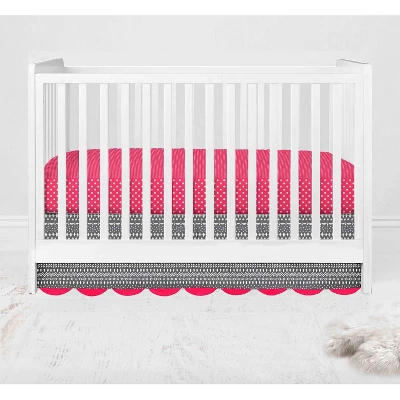 Bacati - Owls In The Woods Pink Fuschia Gray 10 Pc Crib Bedding Set With 2 Crib Fitted Sheets 6 Bacati - Owls In The Woods Pink Fuschia Gray 10 Pc Crib Bedding Set With 2 Crib Fitted Sheets - Image 6