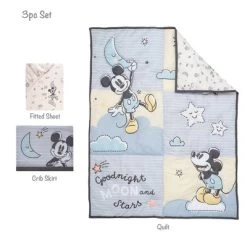 Lambs & Ivy Disney Baby Moonlight Mickey Mouse 3-Piece Nursery Crib Bedding Set 14 Lambs & Ivy Disney Baby Moonlight Mickey Mouse 3-Piece Nursery Crib Bedding Set -Nursery Nest Deals Store GUEST 46e700d7 53ad 4672 9ef8 f05686bcf68e