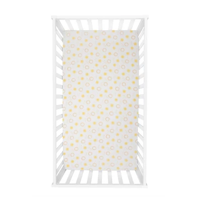 Sammy & Lou Butterflies And Sunshine Microfiber Crib Sheet - 2pk 4 Sammy & Lou Butterflies And Sunshine Microfiber Crib Sheet - 2pk - Image 4