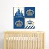 Big Dot Of Happiness Royal Prince Charming - Kids Room, Nursery Decor & Home Decor - 11 X 11 Inches Nursery Wall Art - Set Of 4 Prints For Baby's Room
